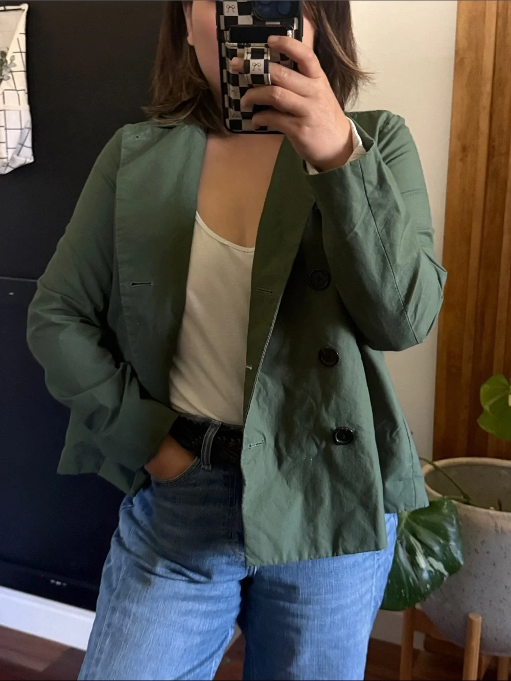 J Crew Japanese Poplin Swing Trench Coat. Size 2 oversized